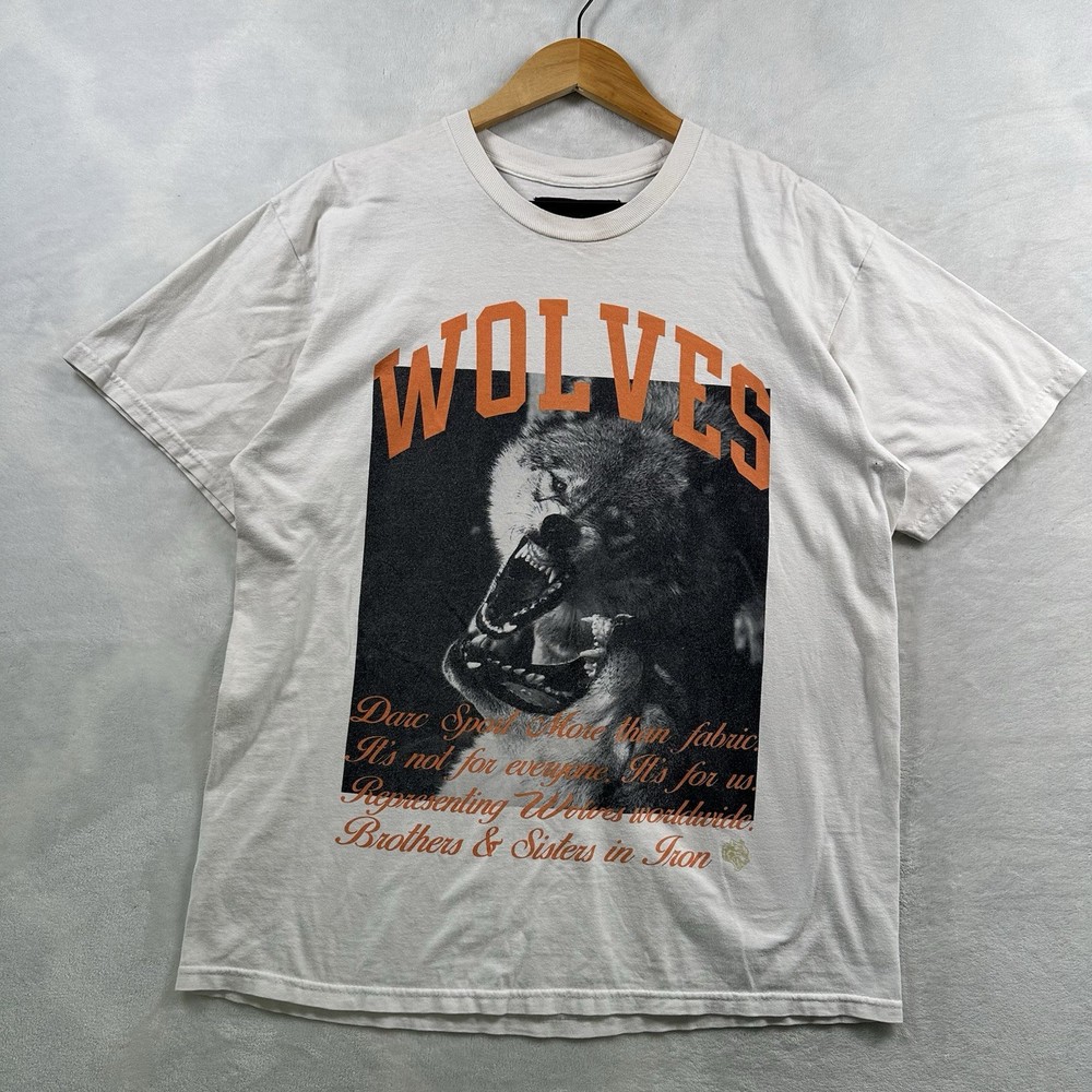 Darc Sport Shirt Mens L Rust Brown Family Wolves Club Short Sleeve Tee 704/1000
