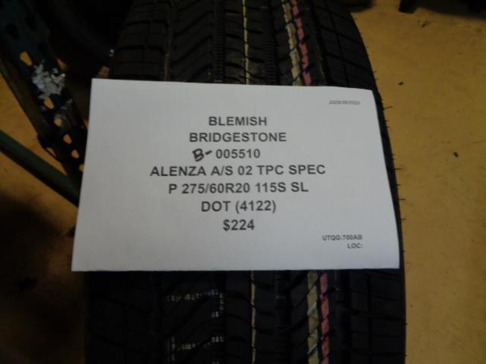 Bridgestone Alenza AS 02 275/60R20 All-Season SUV Tire  
