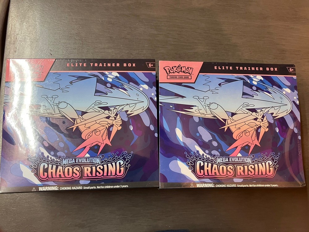 x2 Pokemon Chaos Rising Elite Trainer Box Factory Sealed ETB In-Hand Ships ASAP