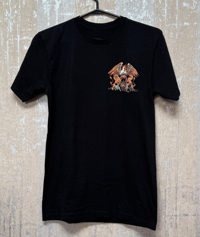 Queen Rock Band Graphic Print Black Tee Lightweight Men's T-shirt Size S