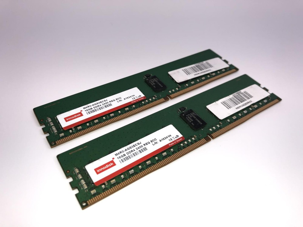 (Set of 2) Innodisk 16GB DDR4-2400 RDIMM / M4R0-AGS3ECSJ Server RAM