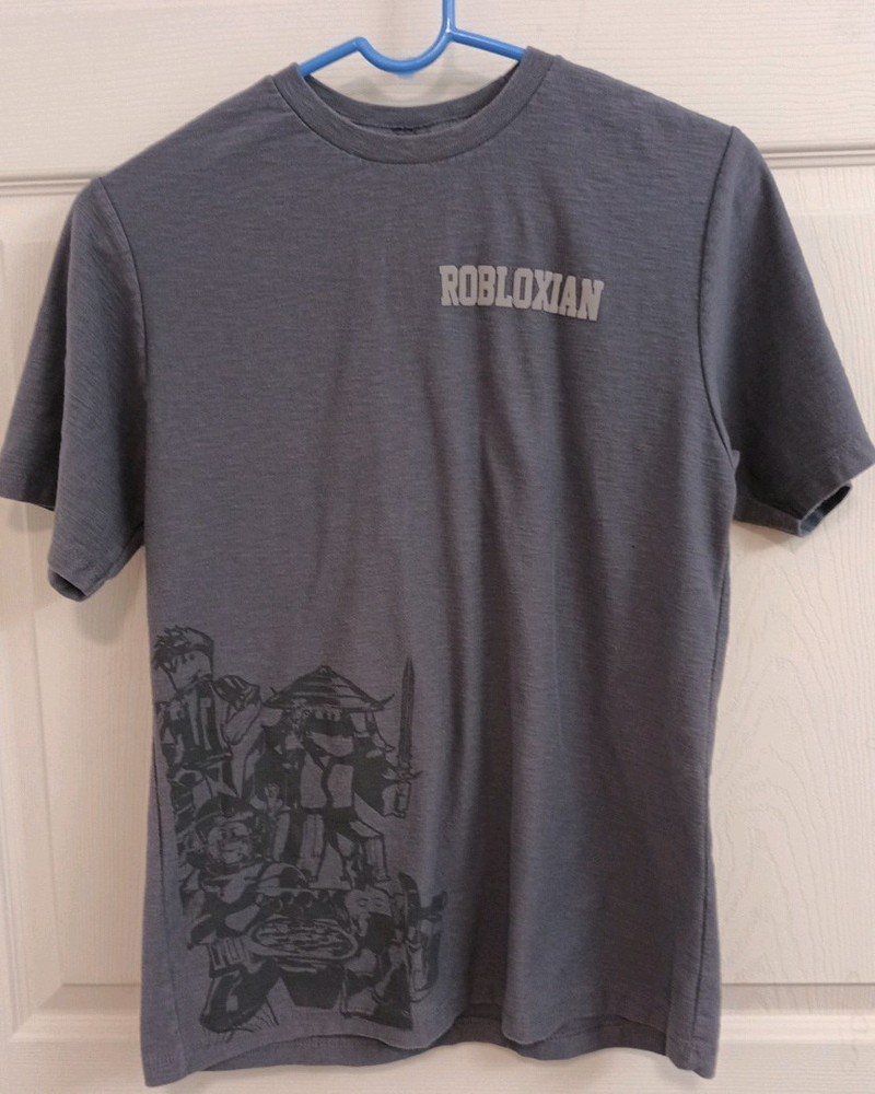 Children's Roblox Size 18/XL Robloxian Short Sleeve Tshirt Gray