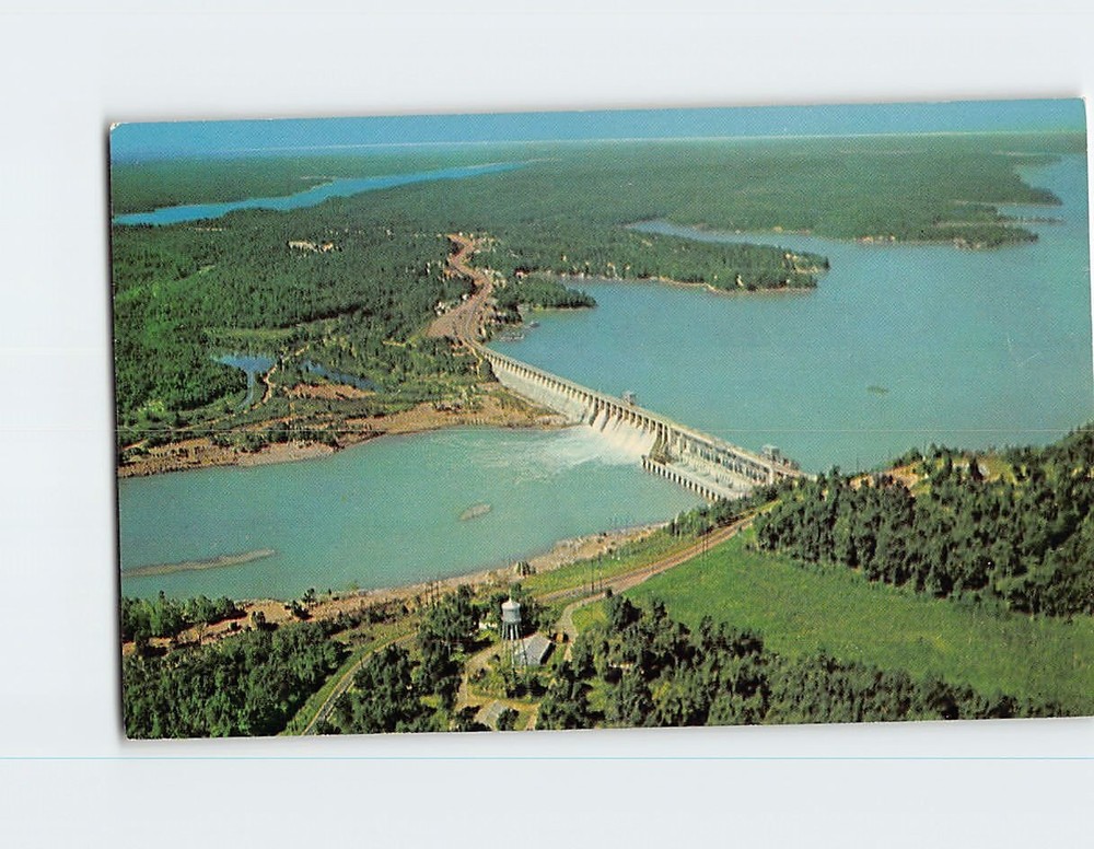 Postcard Aerial View  Bagnell Dam Lake Of The Ozarks Missouri