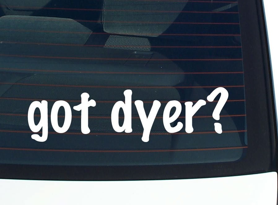 Dyer Family Funny Car Decal Bumper Sticker Vinyl Window Pride