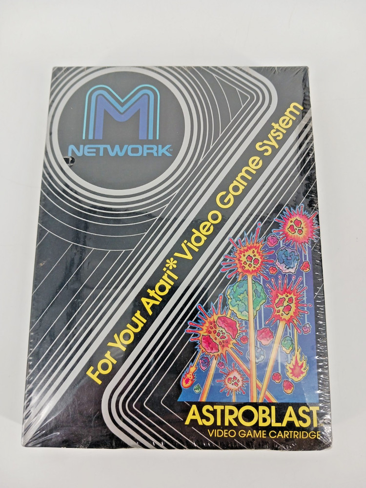 M Network Astroblast Atari 2600 Cartridge 1982 Complete in Box Factory Sealed