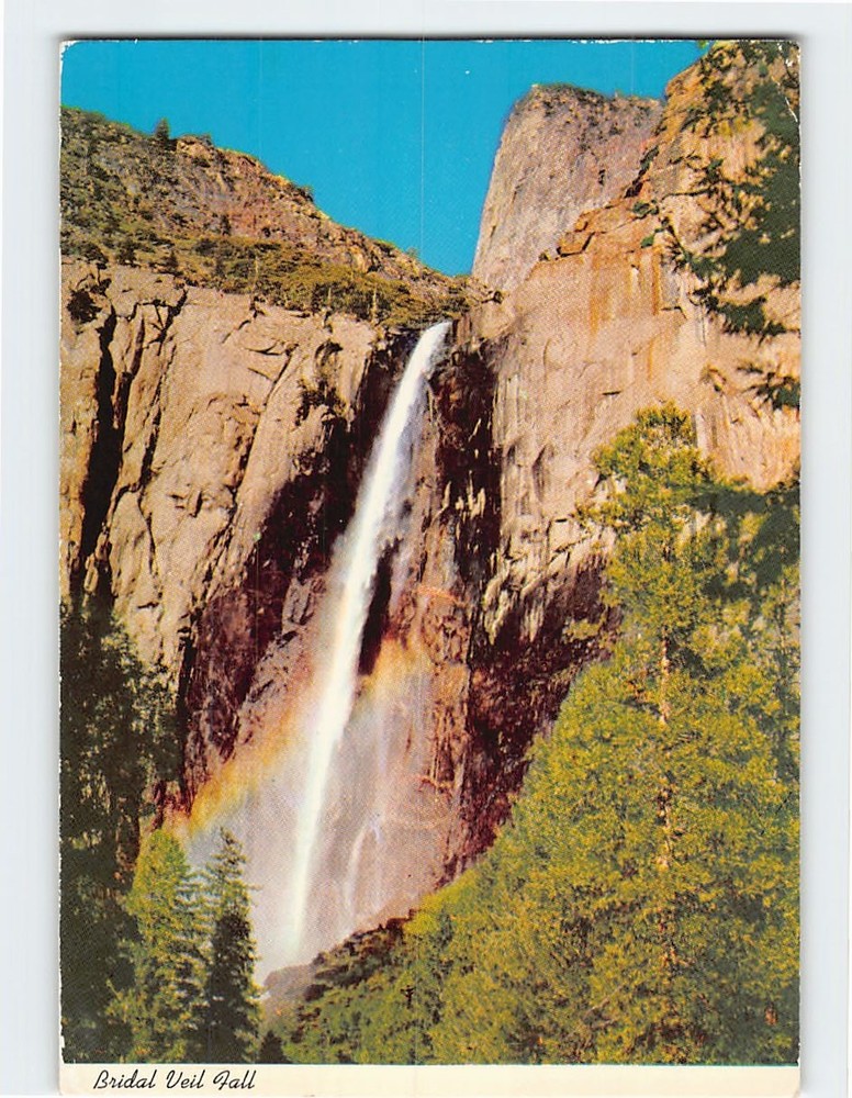 Postcard Bridal Veil Fall Yosemite National Park California USA