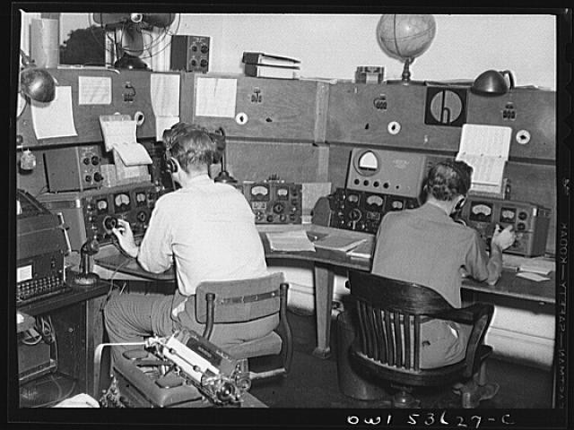 Photo:Laurel Maryland 1944 FCC Listening Post Radio Monitoring Office