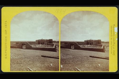 Photo of Stereograph,Roman Catholic Church,Plaza of Guadaloupe,Colorado,1874