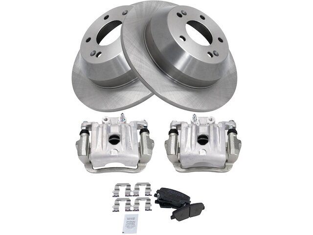 Rear TRQ Brake Pad Rotor and Caliper Set fits Kia Sorento 2014 38TSQW