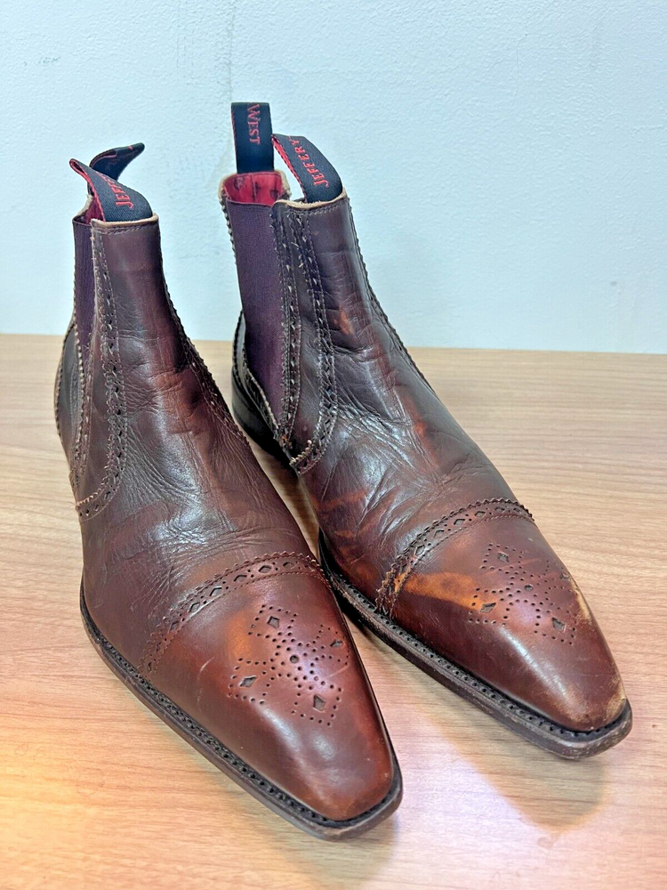 Jeffery West Men's Ankle Chelsea Boots Size 10 UK 11 US 44 EUR Stylish Leather