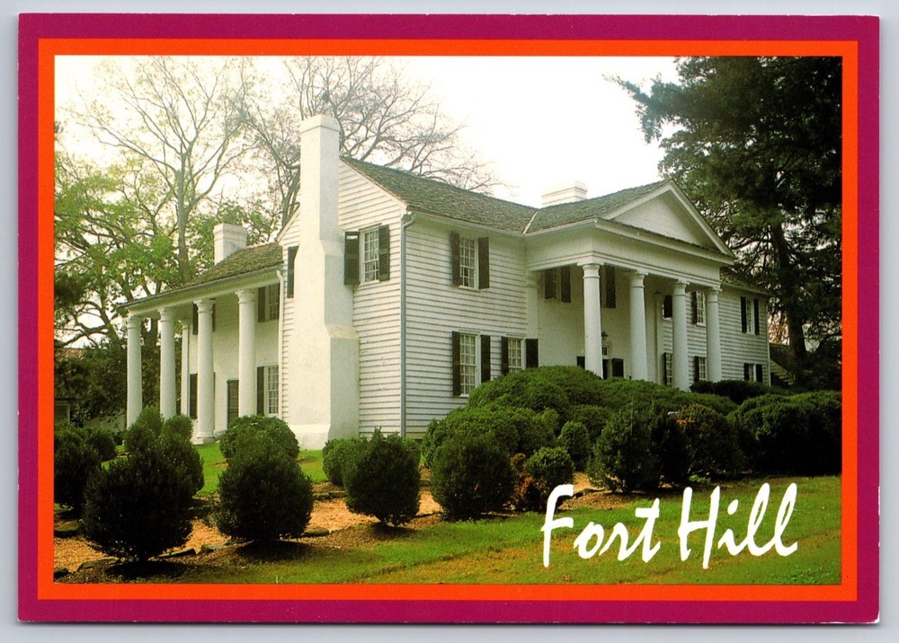 Clemson South Carolina Postcard Fort Hill Old Plantation Home USA Unposted