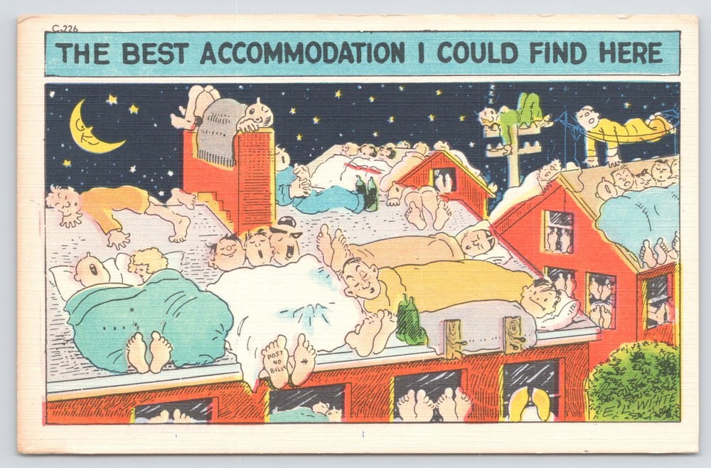 Linen~The Best Accomodation I Could Find Here~Sleeping So Close Together~Vintage-image