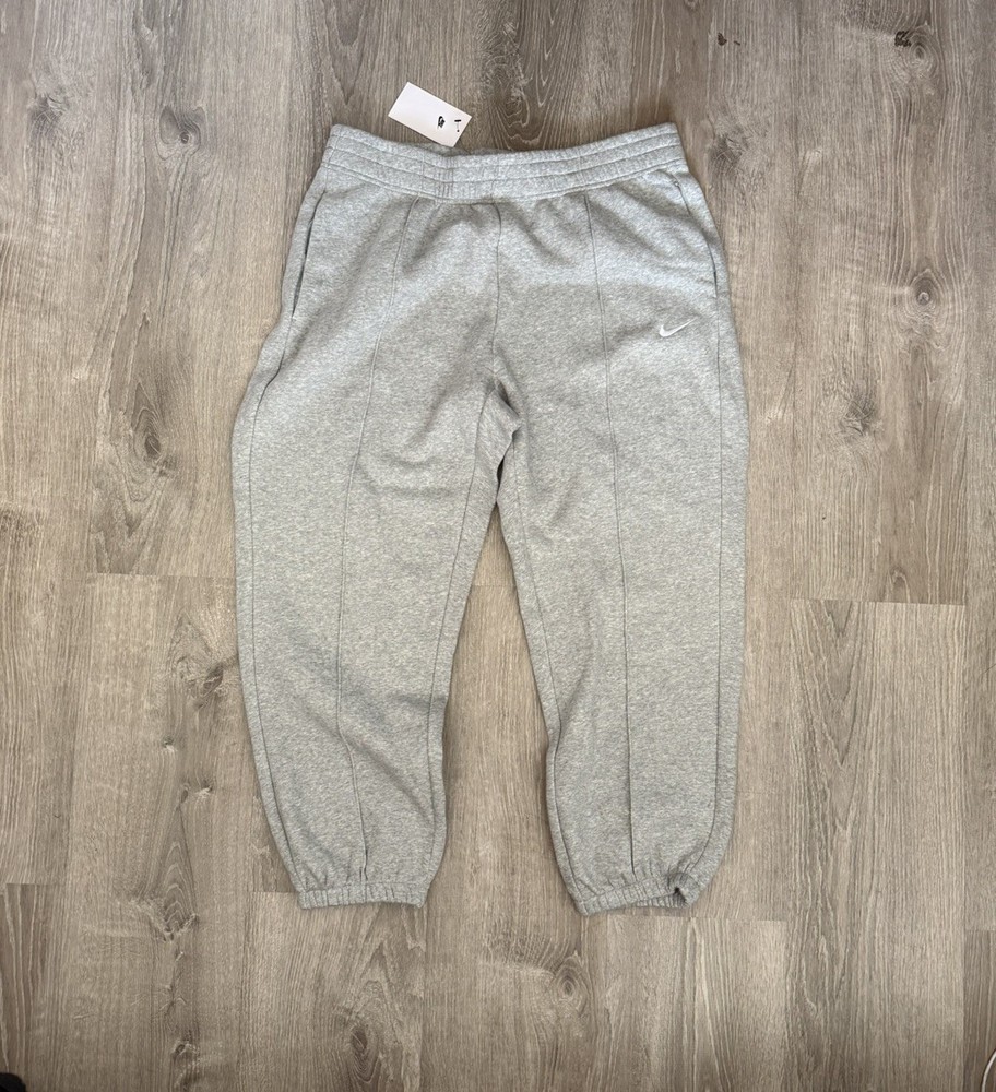 Nike Sweatpants Mens XL Club Fleece Elastic Waist Pockets Tapered Gray Brand New
