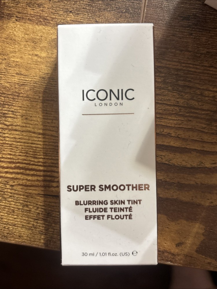 Iconic London Super Smoother Blurring Skin Tint | GOLDEN RICH Brown ~ New in Box