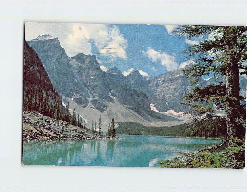 Postcard Moraine Lake & Valley of the ten Peaks Canadian Rockies Canada