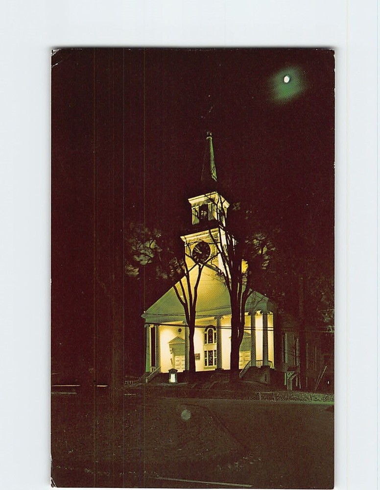 Postcard Damariscotta Baptist Church Damariscotta  Maine USA