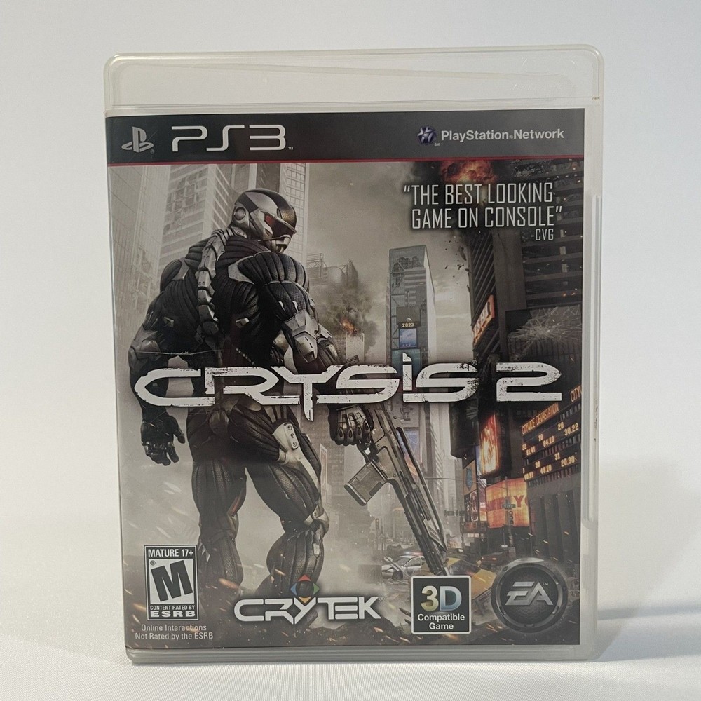 Crysis 2 Sony PlayStation 3 PS3 Sci-Fi Action Shooter Video Game CIB
