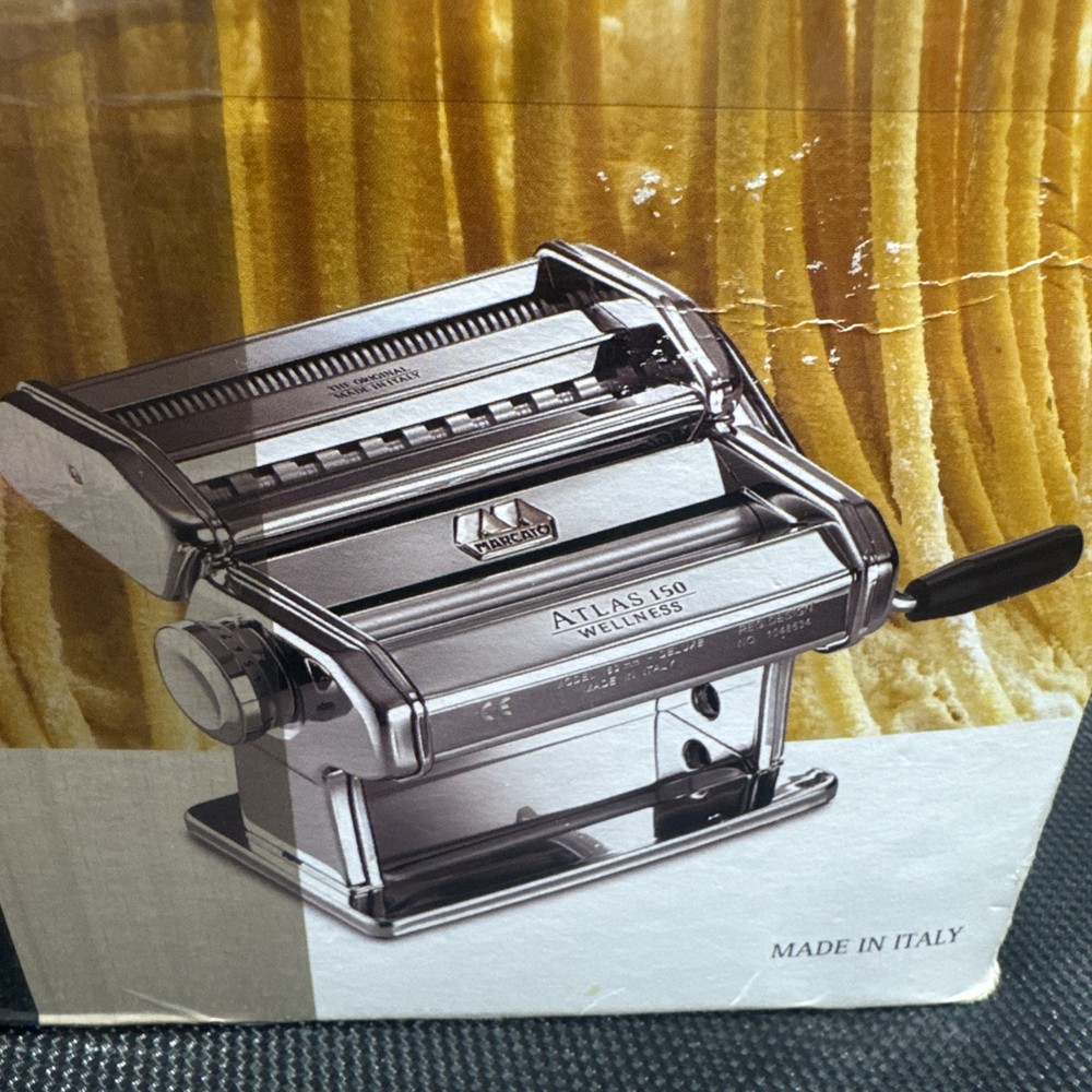 Atlas 150 Classic Pasta Machine Marcato Maker Wellness Made in Italy open box