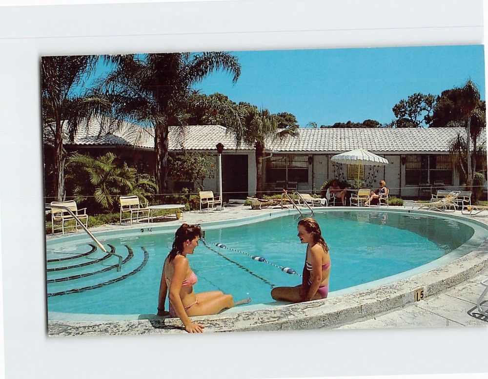 Postcard Best Western Royal Palms Motel Sarasota Florida USA