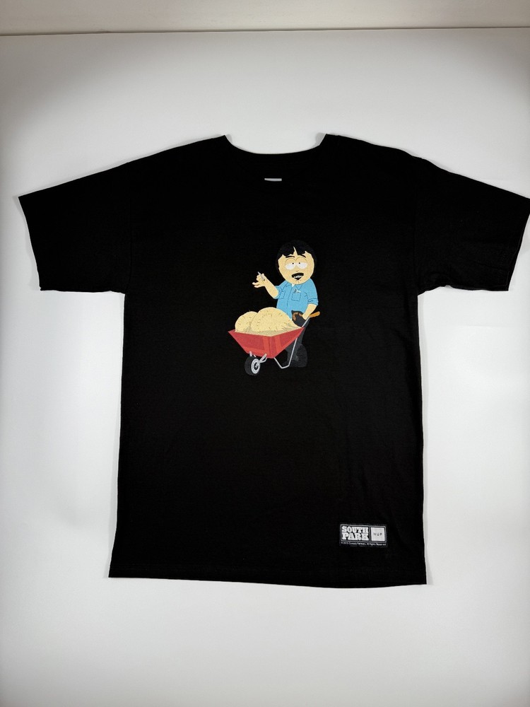 HUF × South Park Randy Marsh T-Shirt Black Size S Rare 2015 420 Collaboration