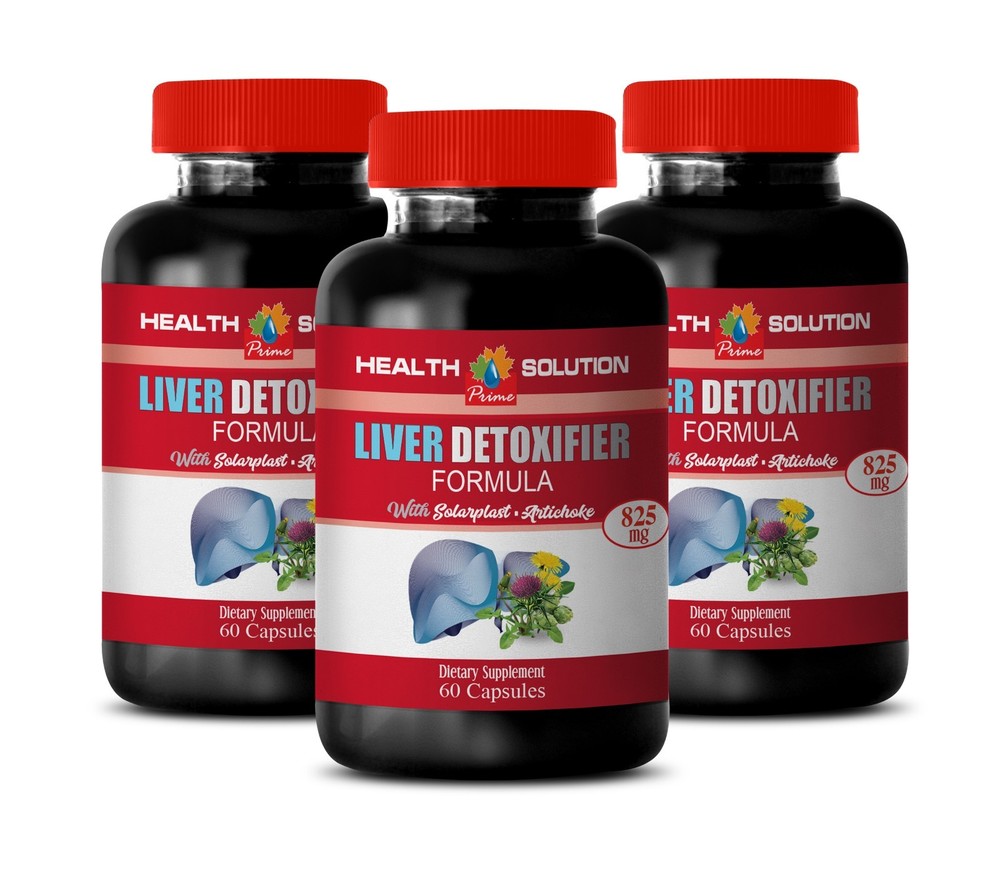 liver cleanse pills - Liver Detoxifier 825mg - dietary supplement 3 Bottles