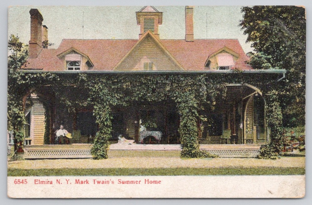 Mark Twain Summer Home Elmira NY Paul C. Koeber Postcard c. 1910s Posted