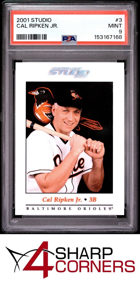 2001 Studio #3 Cal Ripken Jr. Orioles Hof Psa 94SC breaks auction records weekly! Consign today!