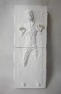 Star Wars Han Solo Mini Figure Carbon Freeze Gypsum Statue Collectible