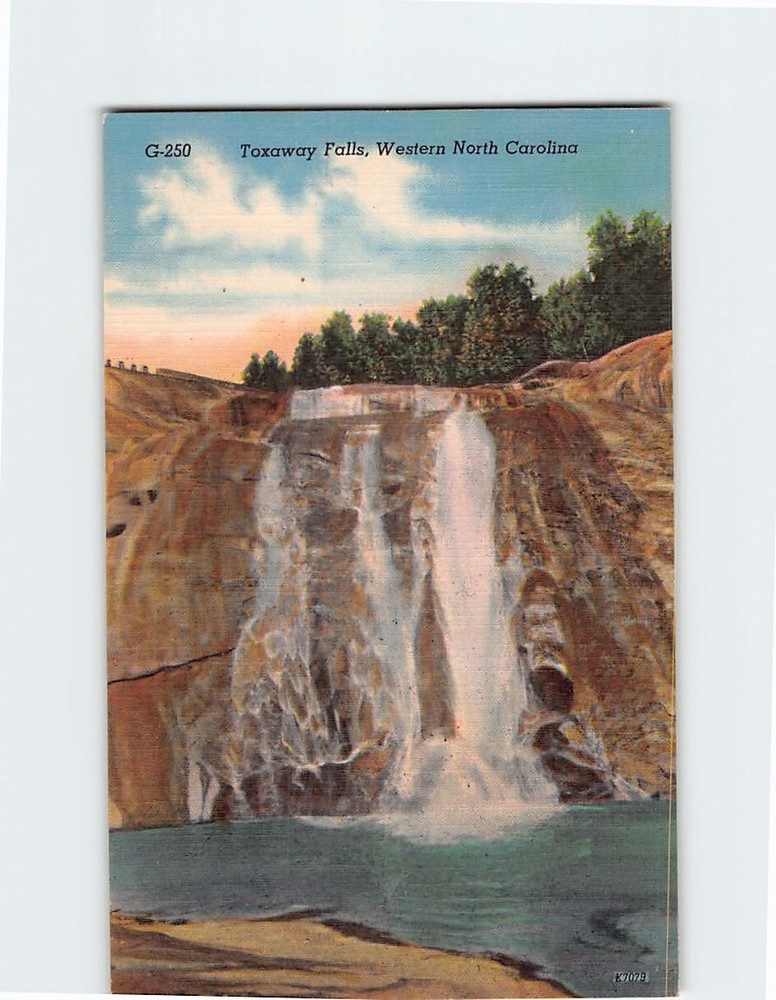 Postcard Toxaway Falls Western North Carolina USA