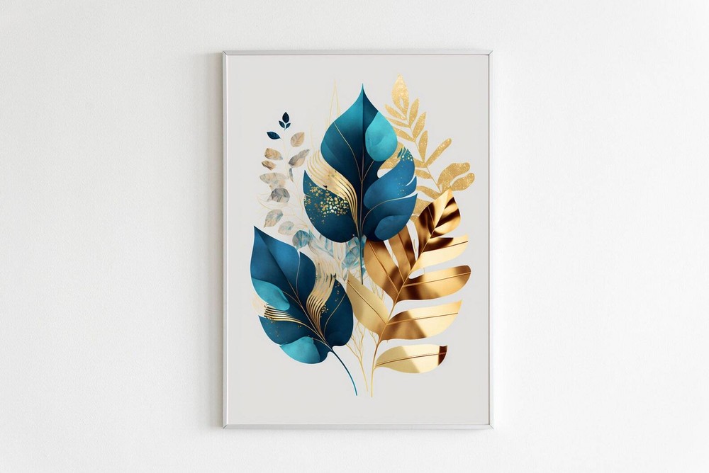 Botanical Wall Art Leaf Print Neutral Wall Art Decor Boho Flower Art Flower