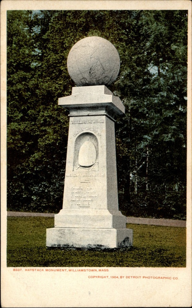 Haystack Monument Williamstown MA UDB unposted c1905 vintage postcard v589