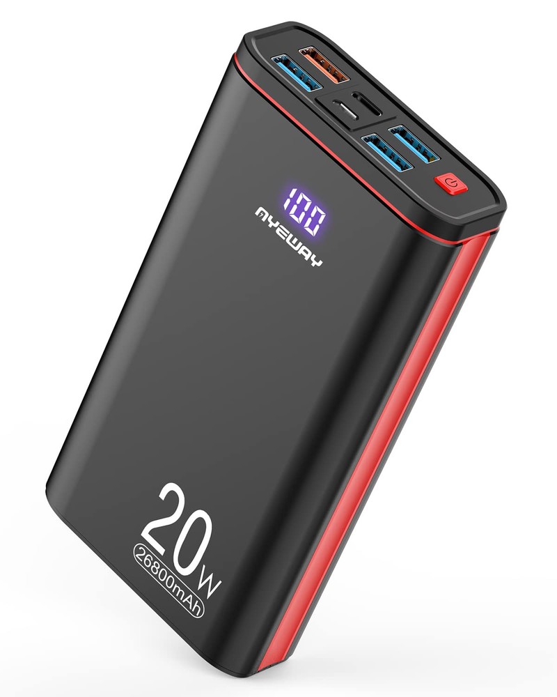 USB C Power Bank 26800mAh PD 20W Fast Charging Portable Battery Pack  
