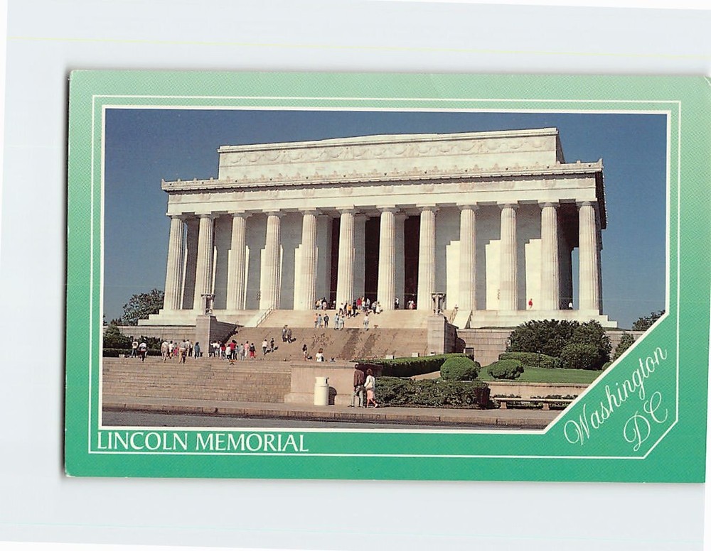 Postcard Lincoln Memorial Washington DC USA