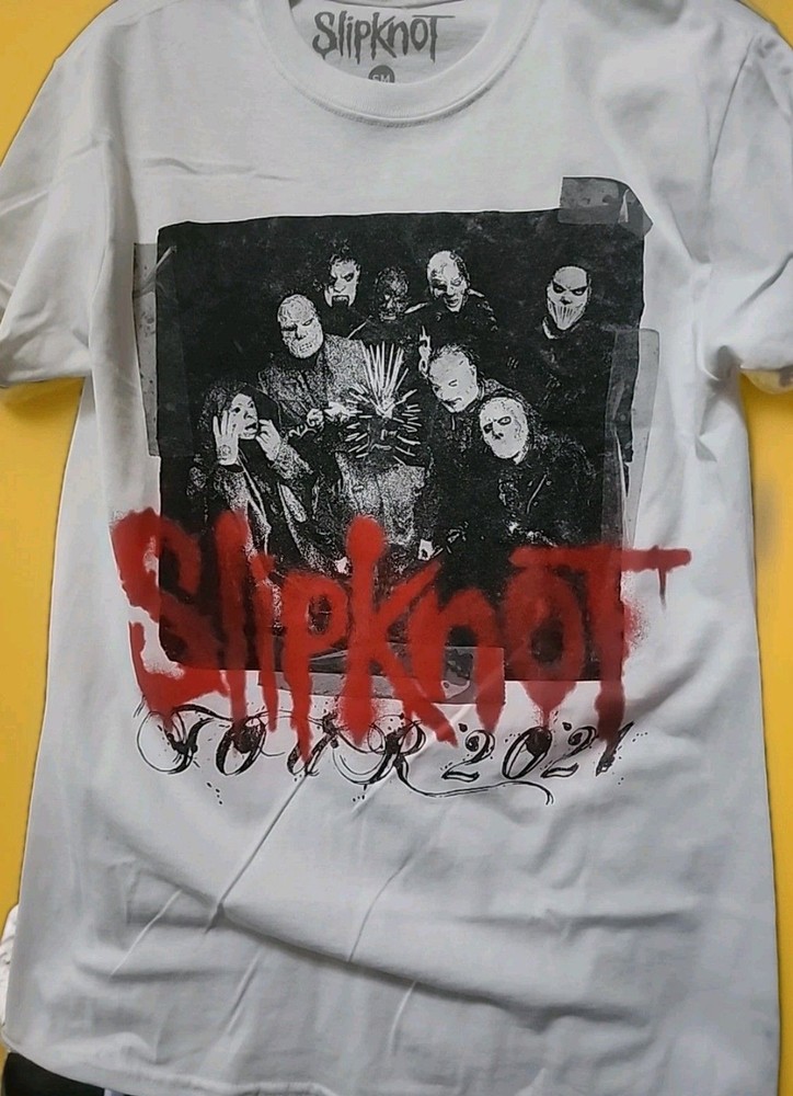 Slipknot Men's Large Concert Tour 2021 Knotfest Tee T-Shirt CR10 New Excellent