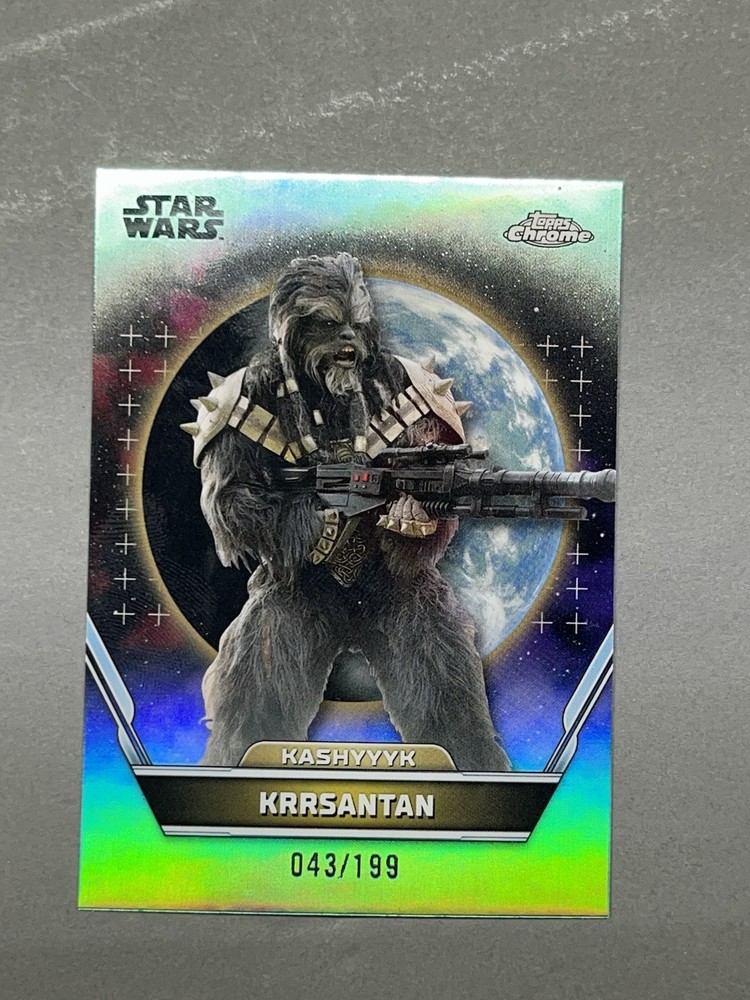 2024 Topps Chrome Star Wars Hyperspace Aqua Refractor /199 Krrsantan