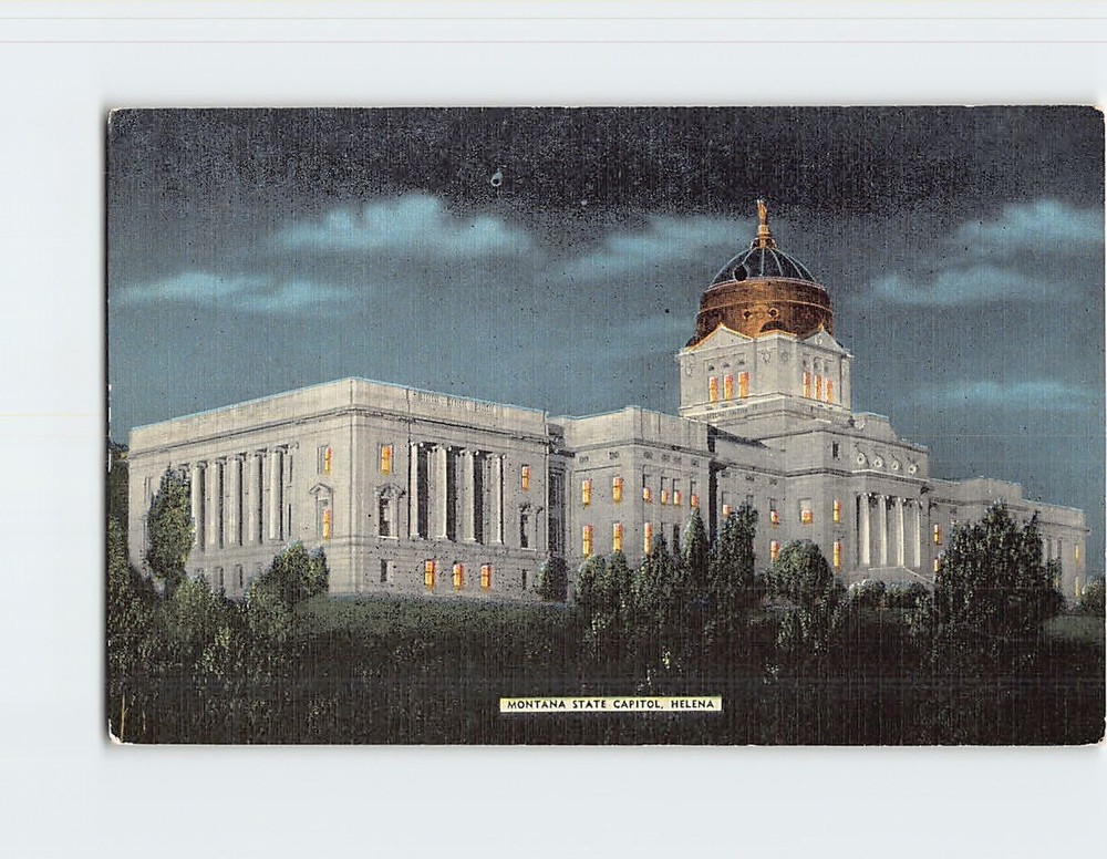 Postcard Montana State Capitol Helena USA