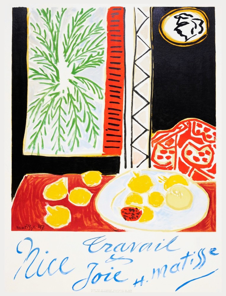 Decorative POSTER.Home room Interior art design.Matisse Still life painting.7077