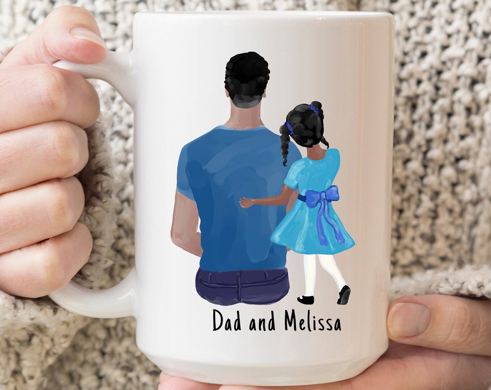 Custom Father Daughter Mug Father's Day Mug Custom Name Father Mug Best Dad Ever