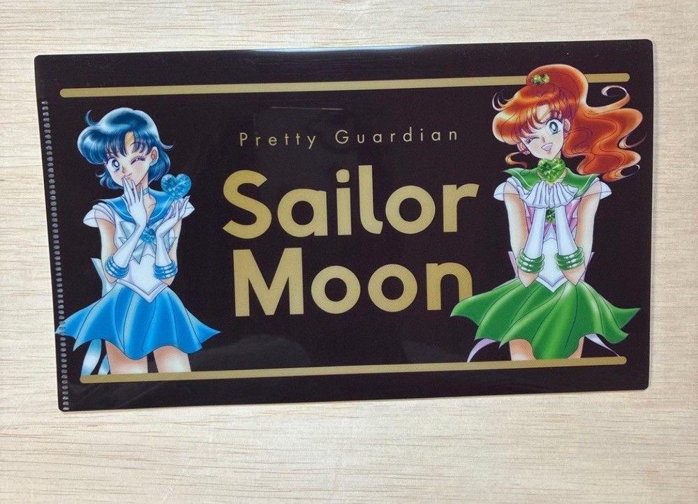 Sailor Moon x Meiji Chocolate Mini Clear File Multi-Case Lawson Jupiter/Mercury