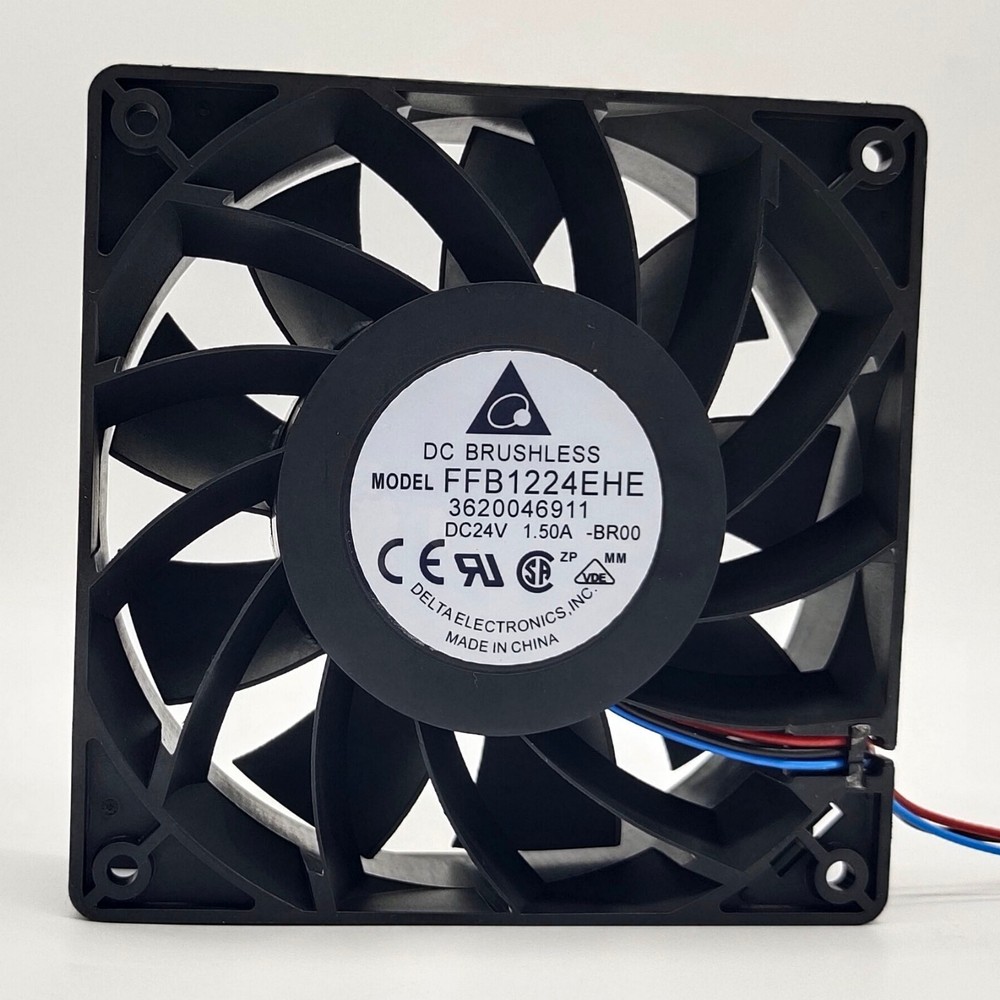 1 PCS  Delta Fan FFB1224EHE-BR00 24V 1.5A 12038 12CM 3 wire Violent  cooling fan