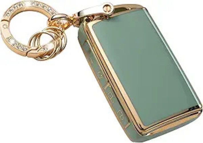 Ky Fob Cover with Keychain, Key Shell Cover Holder Compatible wi Color: Green