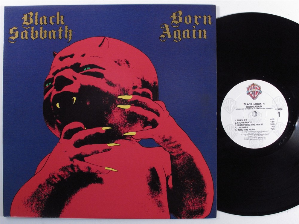BLACK SABBATH Born Again WARNER BROS LP VG+ f
