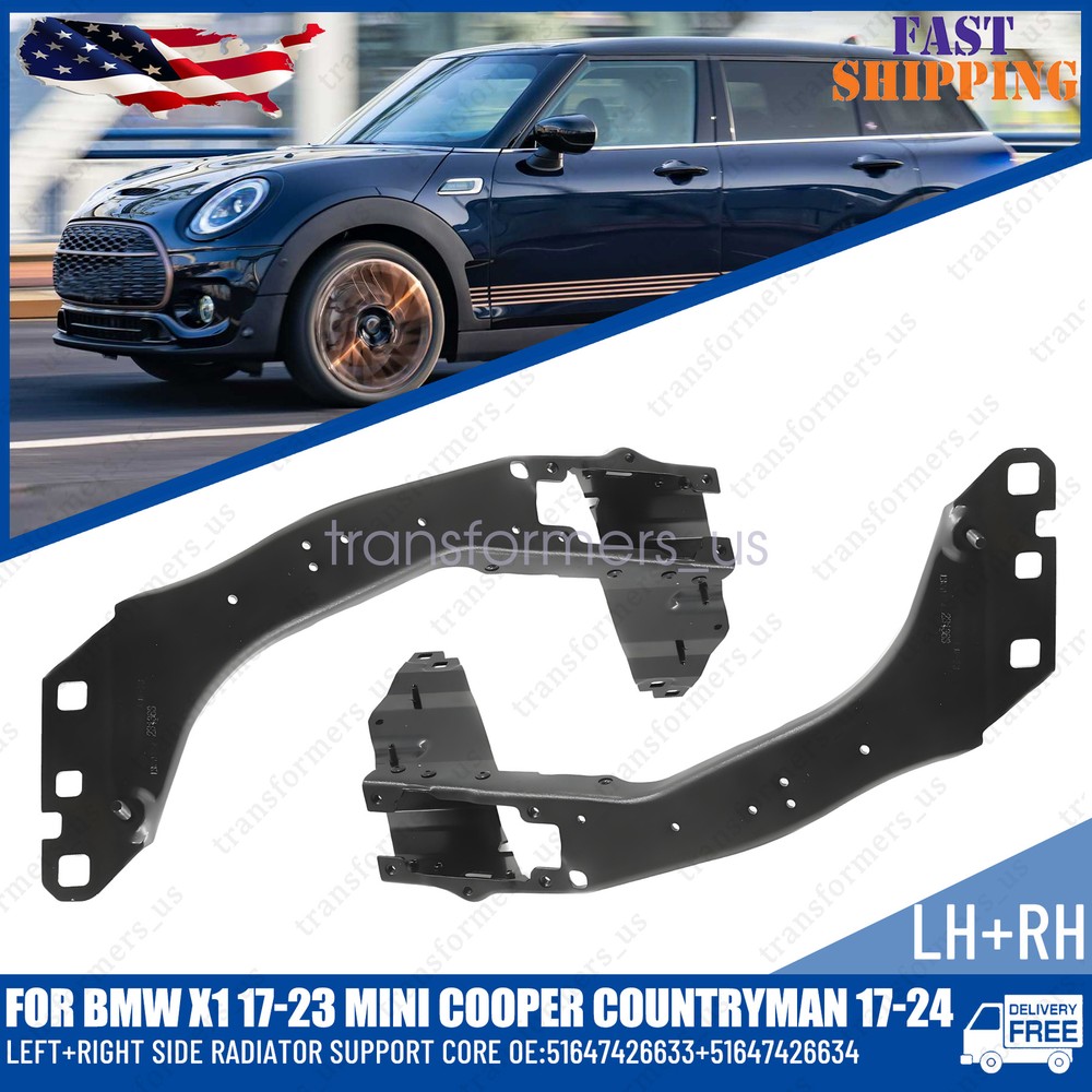 Pair Side Radiator Support Core For Mini Cooper Countryman 2017-24 51647426633