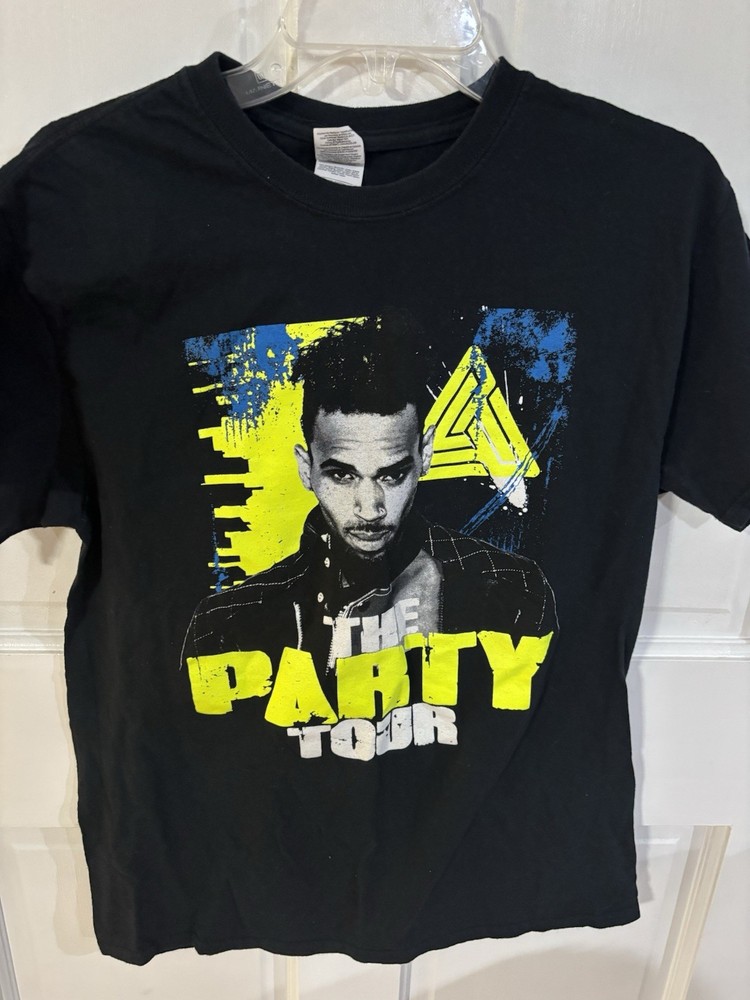 Chris Brown Party Tour 2017 Medium Concert T Shirt Rap Tee Fabulous Mens