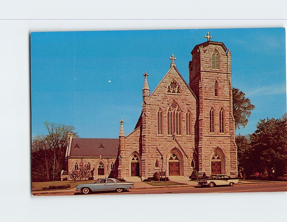 Postcard St. Peter's Church Great Barrington Massachusetts USA