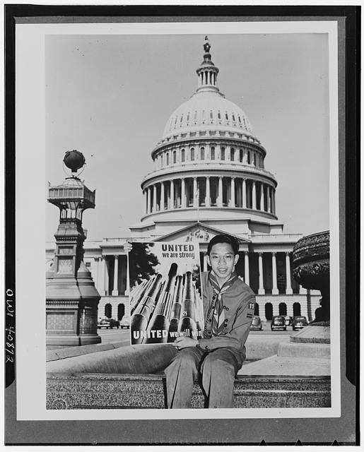 Photo:Washington DC United poster Boy Scout U.S. Capitol 1940s