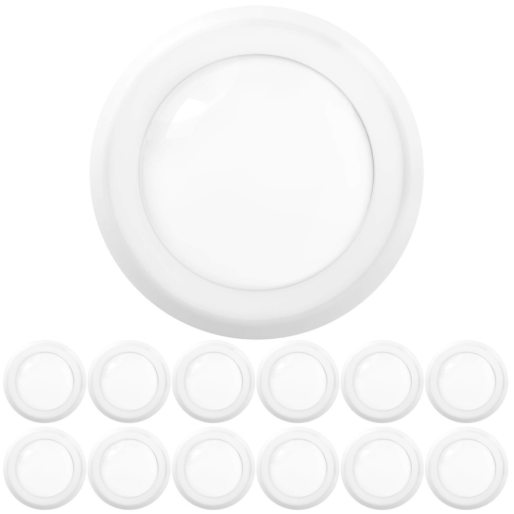Sunco 12-Pack 5/6 Inch LED Disk Flush Mount Ceiling Lights Bright Dimmable