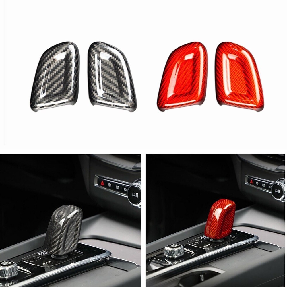 2020-2025 Volvo XC40 S60 Black Gear Shift Knob Cover Trim