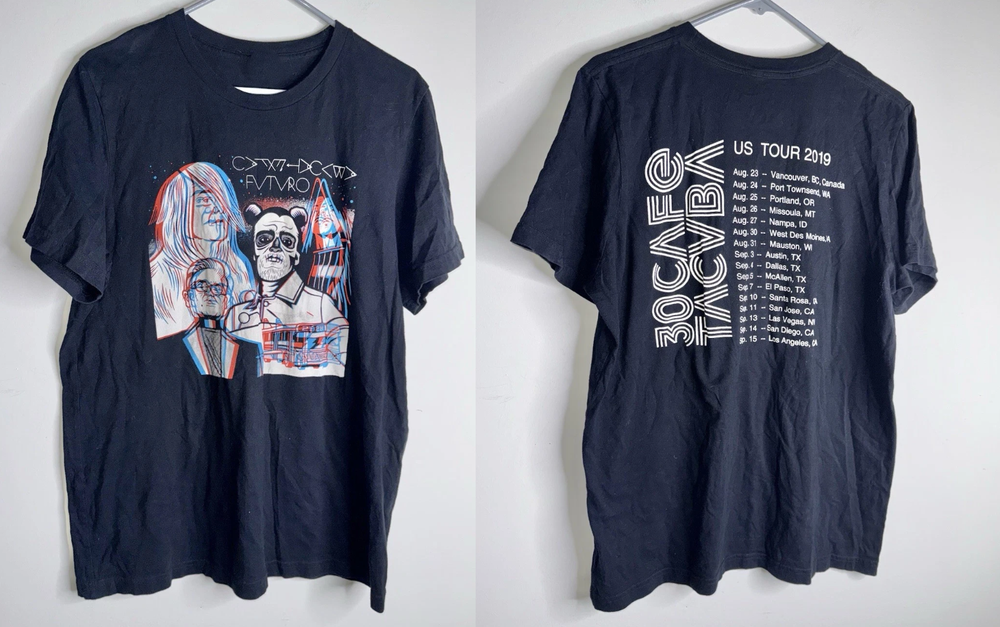 Cafe Tacuba T Shirt Black Spanish Rock En Espanol Tour Shirt  BO1992