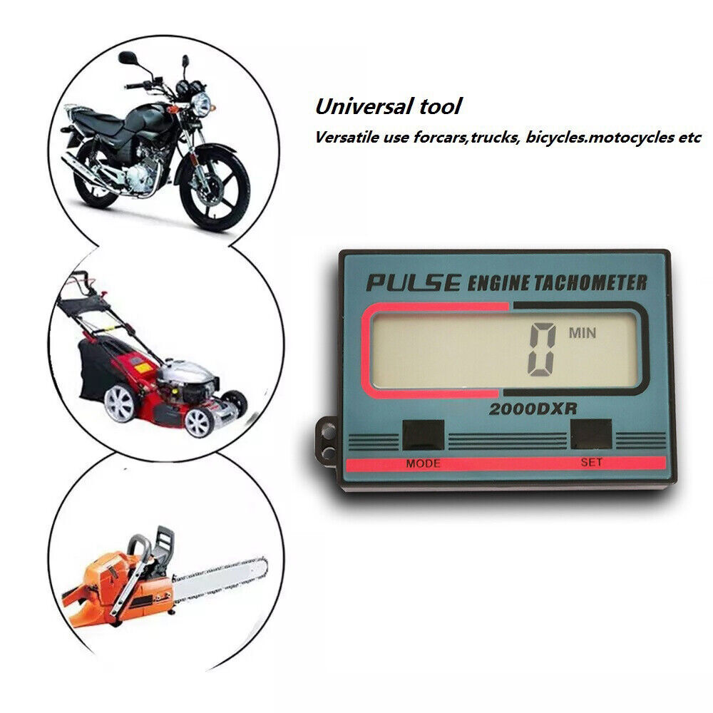 Hand-held Induction Chain Saw Tachometer Lawn Mower Gasoline Engine Timed Minute